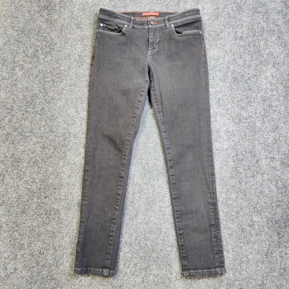 L.L. Bean Jeans Womens 8 Regular Black Mid Rise Stretch Denim Pants